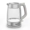Tefal Glass Kettle KI605B30 elektriskā tējkanna 1.7 L 2200 W Pelēka, Sudraba, Caurspīdīga
