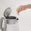 Tefal Glass Kettle KI605B30 elektriskā tējkanna 1.7 L 2200 W Pelēka, Sudraba, Caurspīdīga