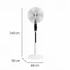 Grīdas ventilators Rowenta Turbo Silence Extreme VU5690, melns/balts