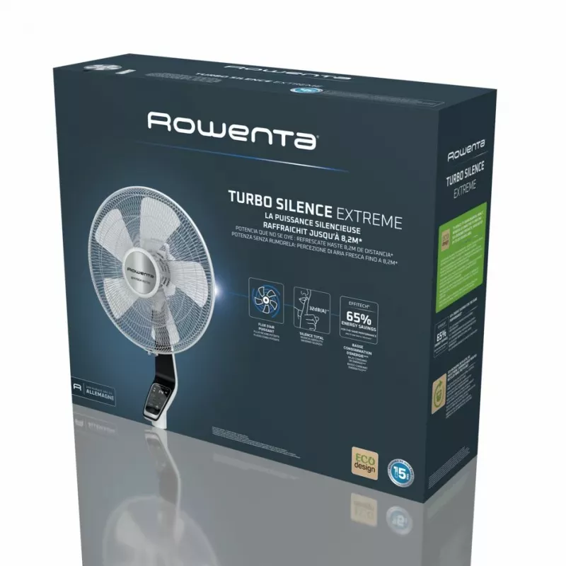 Grīdas ventilators Rowenta Turbo Silence Extreme VU5690, melns/balts