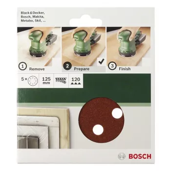 Bosch 2609256A29 Slīpēšanas paliktņu komplekts 5 gab.