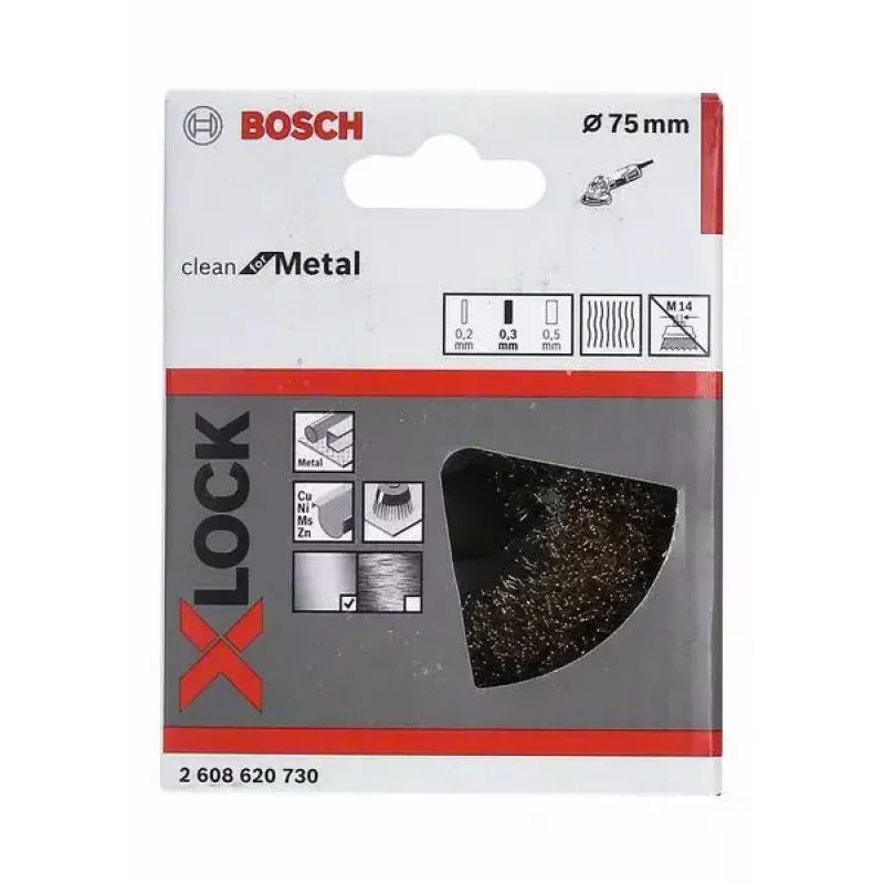 Bosch 2 608 620 730 X-LOCK birstes kauss metālam ar misiņa pārklājumu