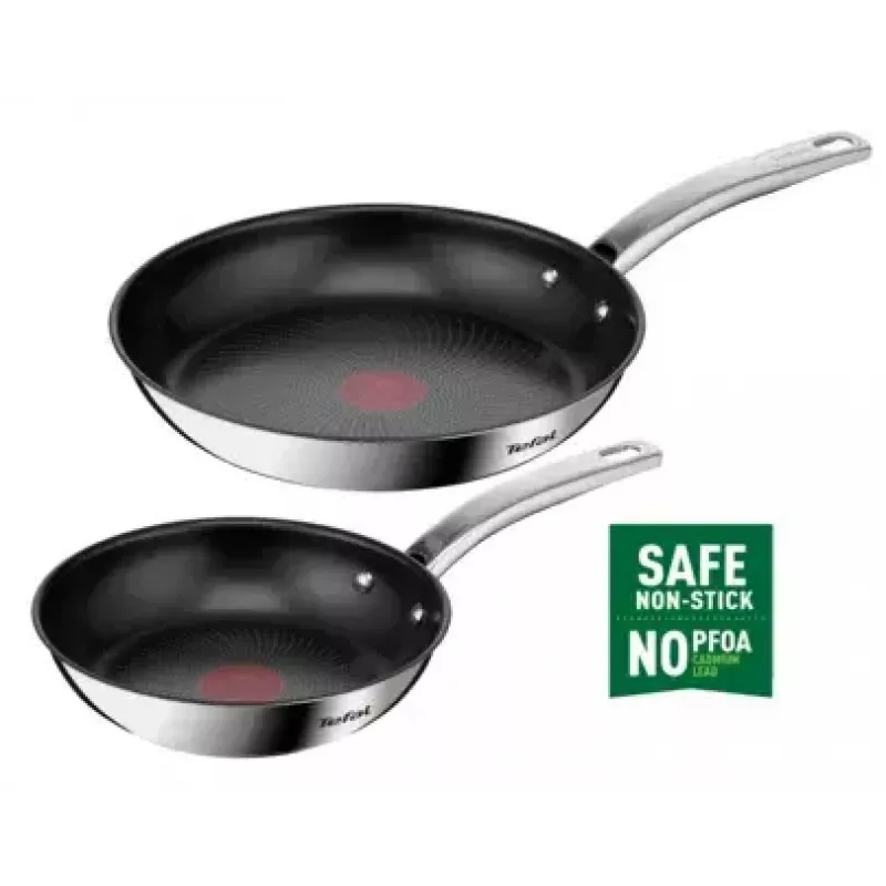 Cepšanas komplekts Tefal Intuition B817S255 — nerūsējošā tērauda pannas 20 cm un 26 cm