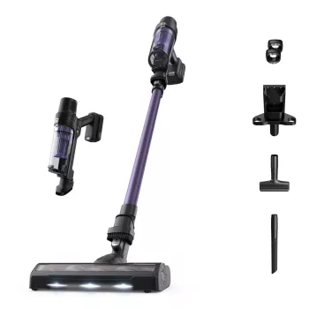 Rowenta RH6A31 2-in-1 kociņu putekļsūcējs ar akumulatoru, bez maisa, 140 W, melns, violets