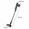 Rowenta RH6A31 2-in-1 kociņu putekļsūcējs ar akumulatoru, bez maisa, 140 W, melns, violets