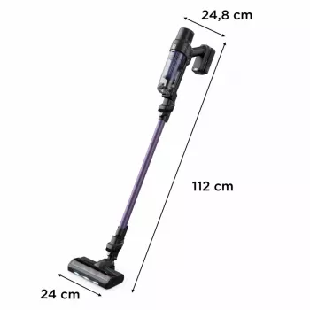 Rowenta RH6A31 2-in-1 kociņu putekļsūcējs ar akumulatoru, bez maisa, 140 W, melns, violets