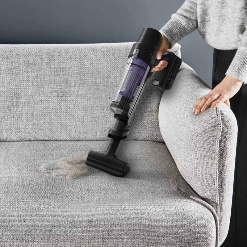 Rowenta RH6A31 2-in-1 kociņu putekļsūcējs ar akumulatoru, bez maisa, 140 W, melns, violets