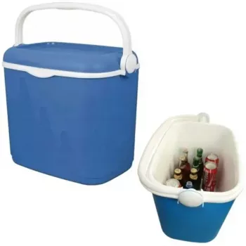 Dzesēšanas kaste Keter High-rise 33 L — 49.8×33.3×41 cm, zila/balta