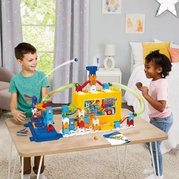 Konstruktors VTech Marble Rush M400 — 80 detaļas, interaktīva bumbiņu trase