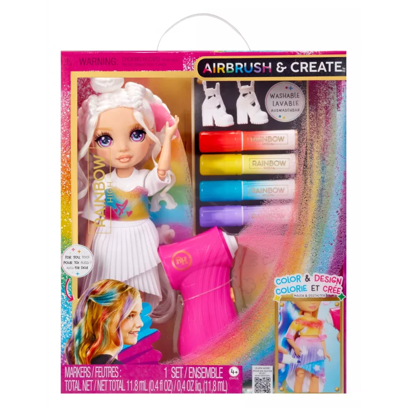Rainbow High Air Brush & Create modes lelle - Violetas acis