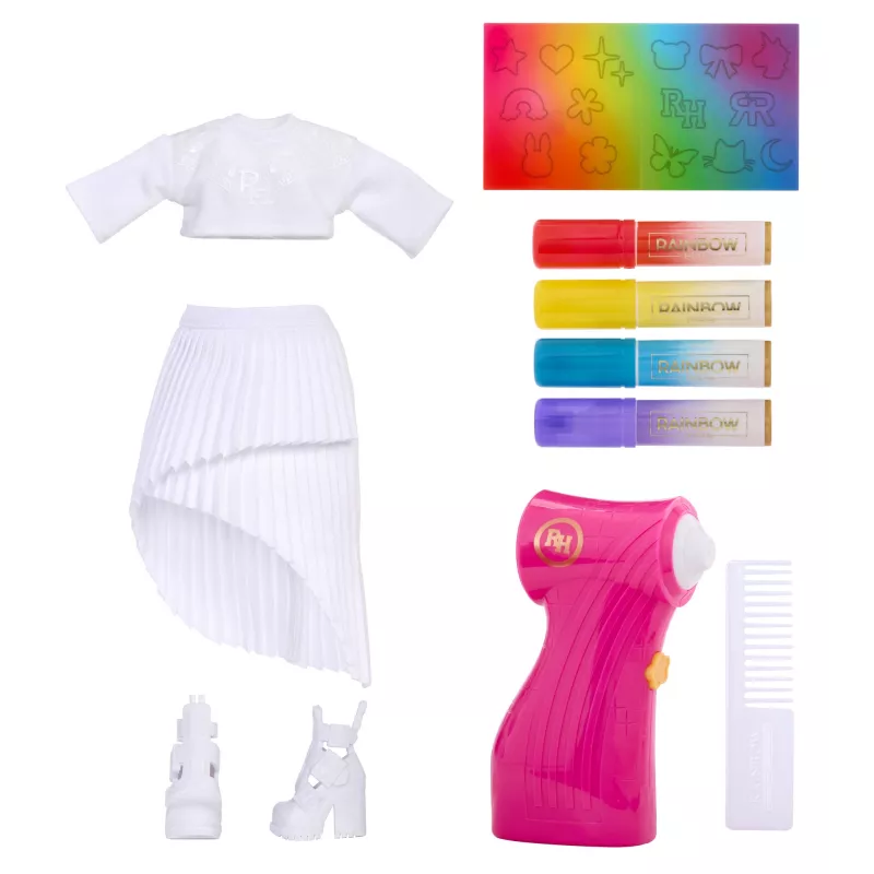Rainbow High Air Brush & Create modes lelle - Violetas acis