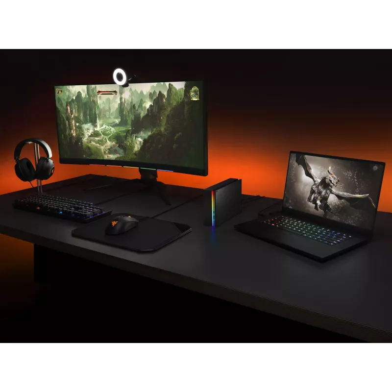 Seagate FireCuda Gaming Hub ārējais cietais disks 8 TB Micro-USB B / USB Type-A / USB Type-C 3.2 Gen 1 (3.1 Gen 1) Melns