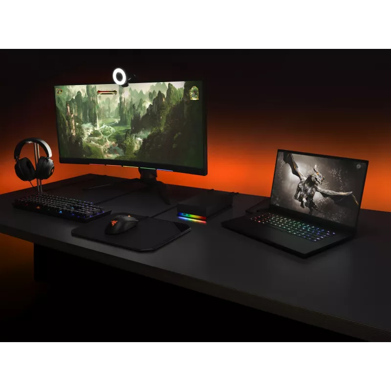 Seagate FireCuda Gaming Hub ārējais cietais disks 8 TB Micro-USB B / USB Type-A / USB Type-C 3.2 Gen 1 (3.1 Gen 1) Melns