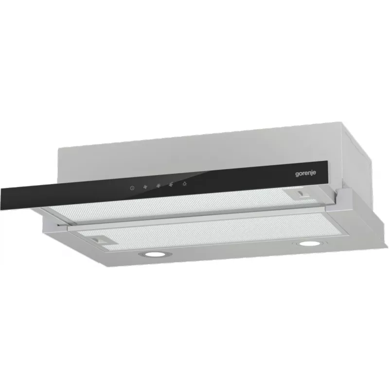Gorenje TH64E3SGB tvaika nosūcējs daļēji iebūvējams (izvelkams) nerūsējošais tērauds 350 m³/h