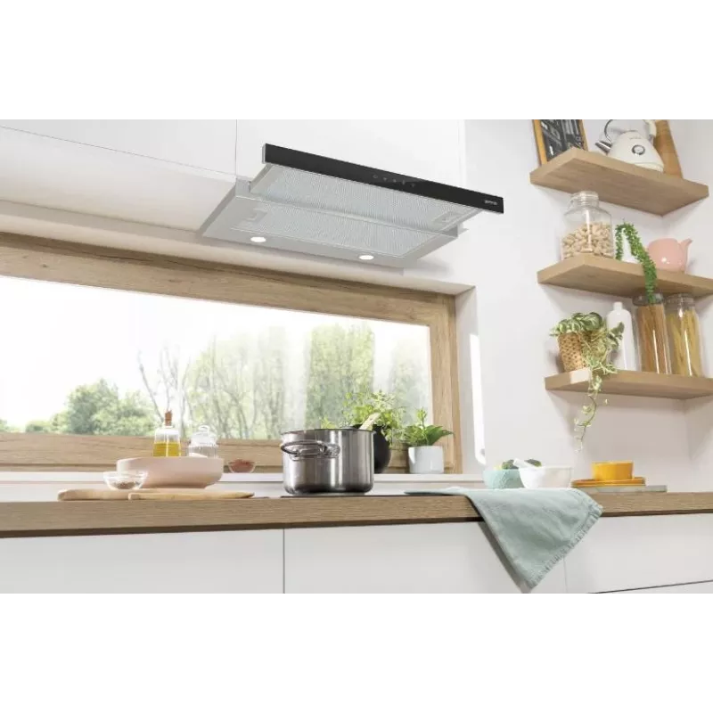 Gorenje TH64E3SGB tvaika nosūcējs daļēji iebūvējams (izvelkams) nerūsējošais tērauds 350 m³/h
