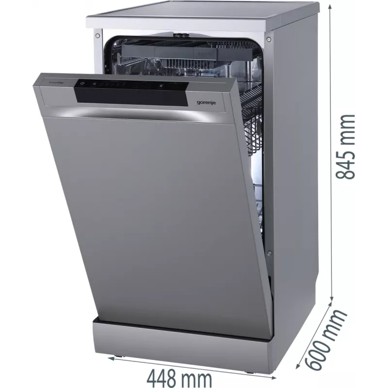Gorenje GS541D10X Brīvi stāvoša trauku mazgājamā mašīna, 11 komplekti