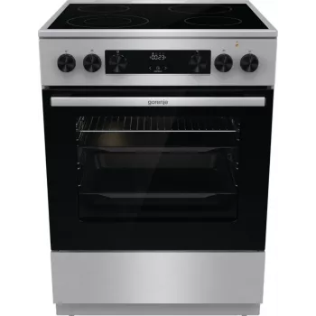 Gorenje GECS6C70XC brīvi stāvoša plīts ar elektrisko spirāles virsmu, nerūsējošais tērauds