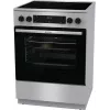 Gorenje GECS6C70XC brīvi stāvoša plīts ar elektrisko spirāles virsmu, nerūsējošais tērauds