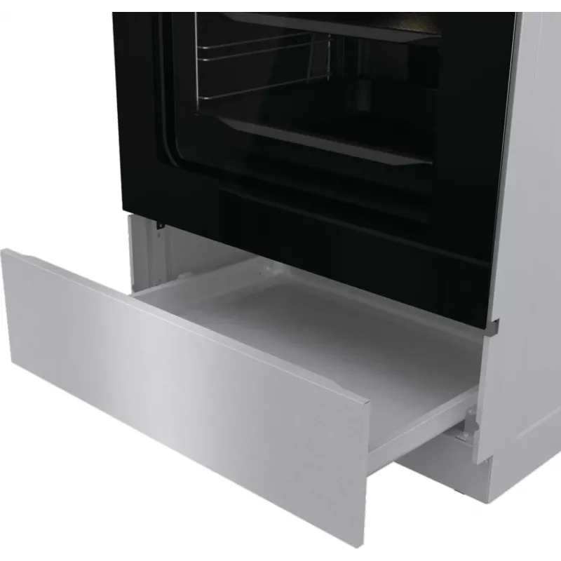 Gorenje GECS6C70XC brīvi stāvoša plīts ar elektrisko spirāles virsmu, nerūsējošais tērauds