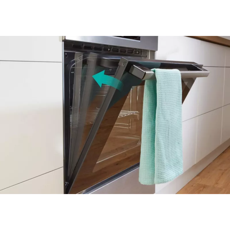 Gorenje GECS6C70XC brīvi stāvoša plīts ar elektrisko spirāles virsmu, nerūsējošais tērauds