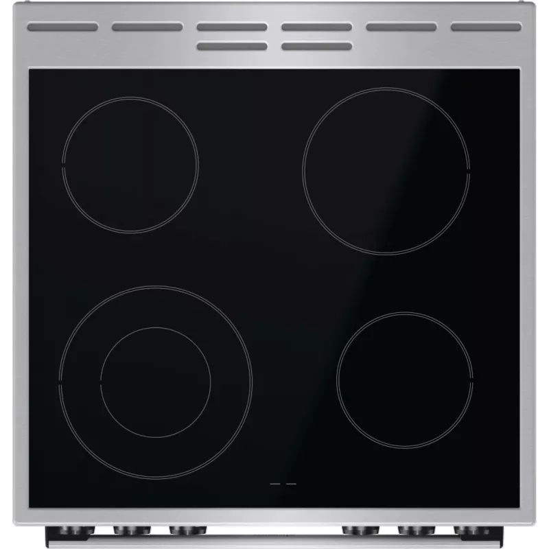 Gorenje GECS6C70XC brīvi stāvoša plīts ar elektrisko spirāles virsmu, nerūsējošais tērauds