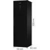 Gorenje G600 Saldētava FN619EABK6 H247B, 280 L, 12.6 kg/24h, SN-N, No Frost sistēma, E, Melna