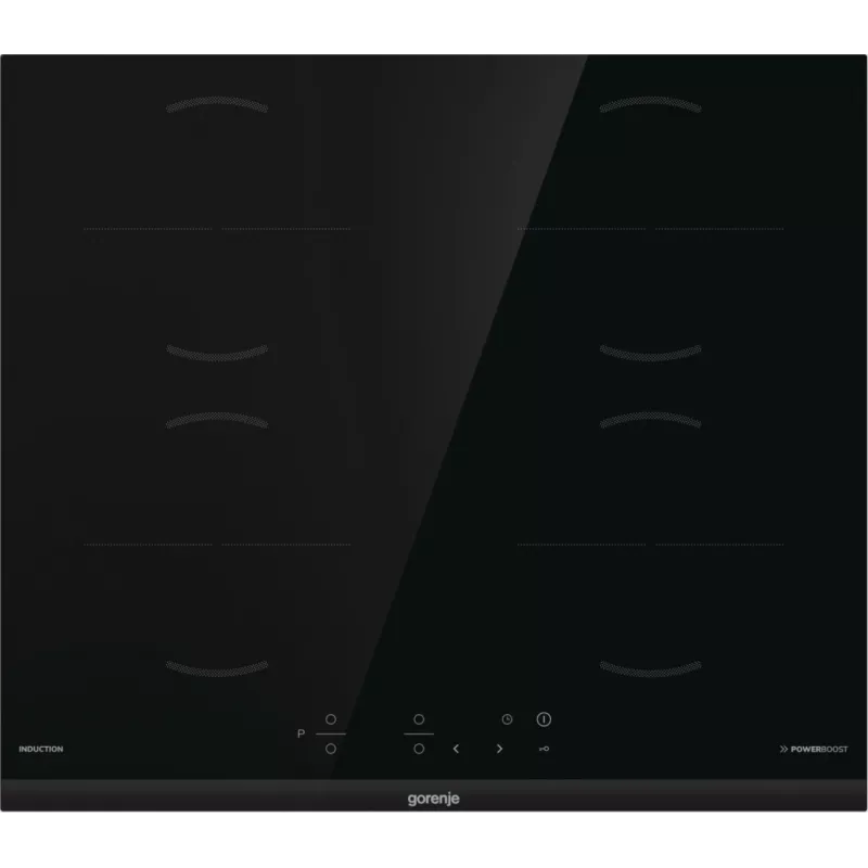 Gorenje GI6401BCE RAL9017 indukcijas plīts virsma, melna, iebūvējama, 59.5 cm, 4 zonas