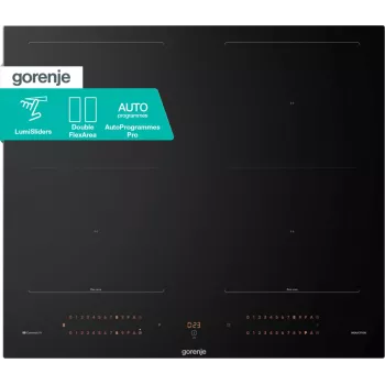 Gorenje Indukcijas plīts virsma GI6443BSCWF, Melna, Iebūvējama, 60 cm, 4 zonas
