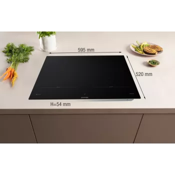 Gorenje Indukcijas plīts virsma GI6443BSCWF, Melna, Iebūvējama, 60 cm, 4 zonas