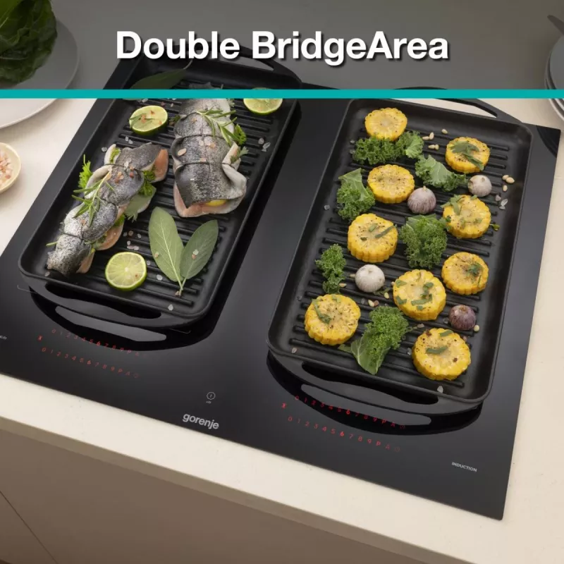 Gorenje Indukcijas plīts virsma GI6443BSCWF, Melna, Iebūvējama, 60 cm, 4 zonas