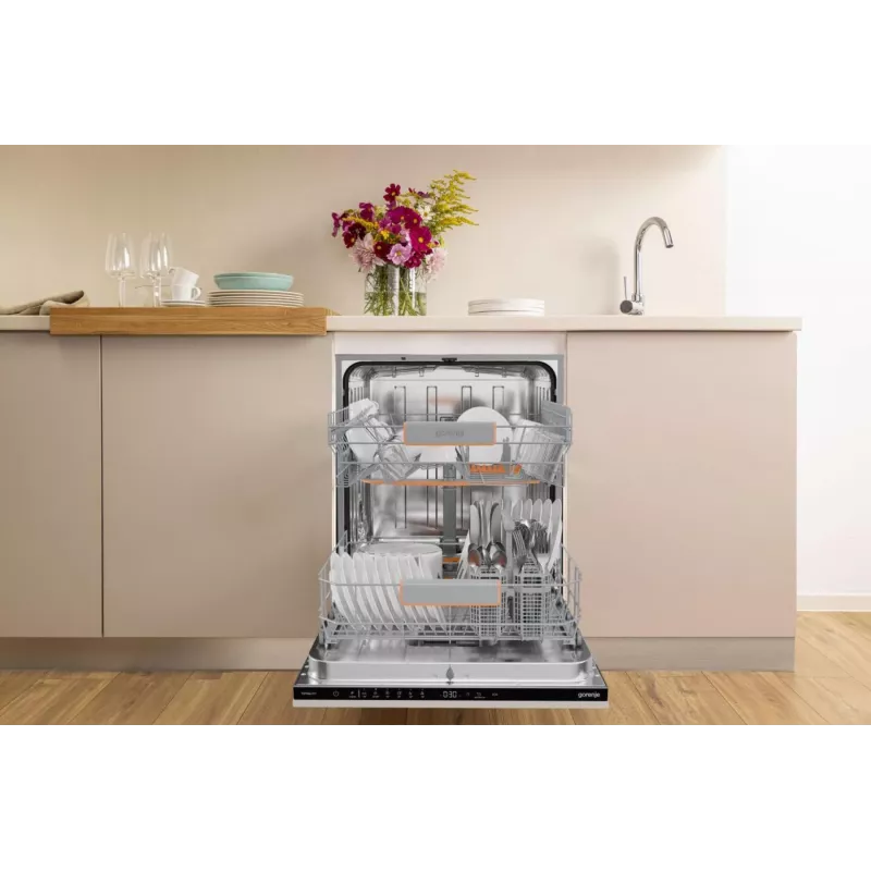 Gorenje GV642C65 Pilnībā iebūvējamā trauku mazgājamā mašīna, 14 komplekti