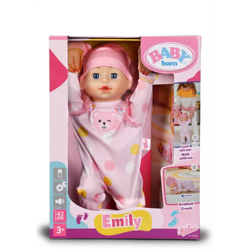 BABY born @ Emily Walk with me 43cm lelle