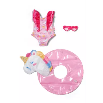 BABY born Swim Set Unicorn 43cm - lelles peldkostīms ar vienradža tēmu