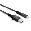 Lindy 3m Armēts USB Type A – Lightning uzlādes un sinhronizācijas kabelis