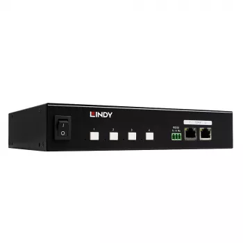 Lindy 32622 strāvas sadalītājs (PDU) 4 AC kontaktligzdas 1U Melns