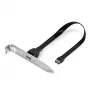 Lindy USB 3.1 Gen 2 Type C aizmugures panelis, 0.45 m, USB A vīriešu savienotājs