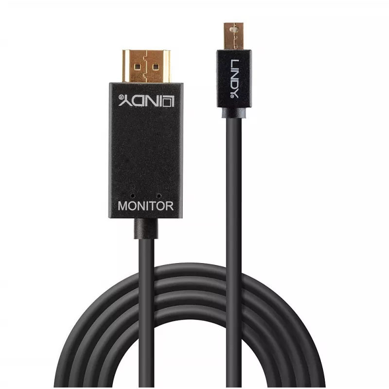 Lindy Kabel Mini DisplayPort/HDMI 4K30 (DP: passiv) 5m