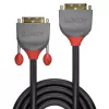 Lindy 2m DVI-D Dual Link pagarinātājkabelis, Anthra Line, 2 m, DVI-D, DVI-I, vīrišķais, sievišķais, melns