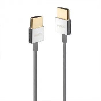 Lindy Ultra High Speed HDMI Slim kabelis 0.5m, balts