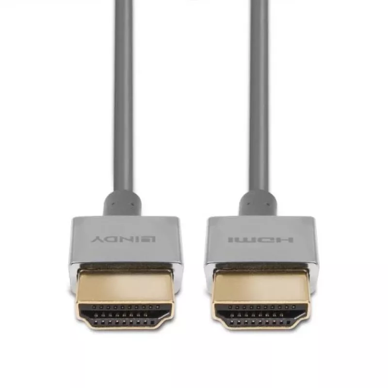 Lindy Ultra High Speed HDMI Slim kabelis 1m, balts