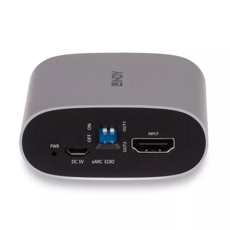 Lindy 4K60 HDMI eARC audio ekstraktors, Micro-USB B
