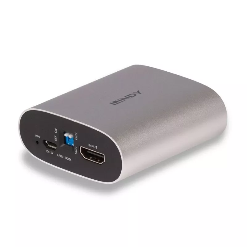 Lindy 4K60 HDMI eARC audio ekstraktors, Micro-USB B