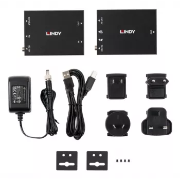 Lindy 39350 KVM pagarinātājs HDMI & USB, raidītājs un uztvērējs, 100m
