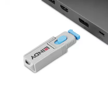 Lindy 40325 portu bloķētājs DisplayPort zils ABS 10 gab.