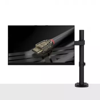 Lindy Single Adjustable Display Mount, 8 kg, 33 cm (13 colli), 81.3 cm (32 colli), 75 x 75 mm, 100 x 100 mm, Melns