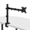 Lindy Single Adjustable Display Mount, 8 kg, 33 cm (13 colli), 81.3 cm (32 colli), 75 x 75 mm, 100 x 100 mm, Melns