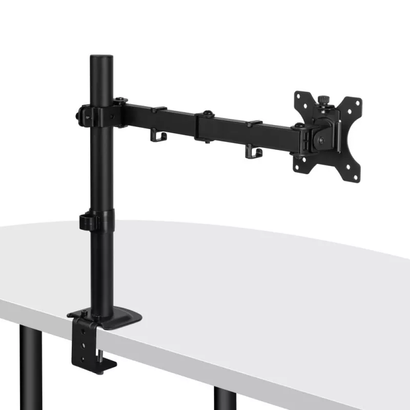 Lindy Single Adjustable Display Mount, 8 kg, 33 cm (13 colli), 81.3 cm (32 colli), 75 x 75 mm, 100 x 100 mm, Melns