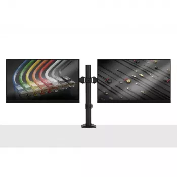 Lindy Dual Adjustable Display Mount, 8 kg, 33 cm (13 colli), 81.3 cm (32 colli), 75 x 75 mm, 100 x 100 mm, Melns