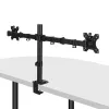 Lindy Dual Adjustable Display Mount, 8 kg, 33 cm (13 colli), 81.3 cm (32 colli), 75 x 75 mm, 100 x 100 mm, Melns