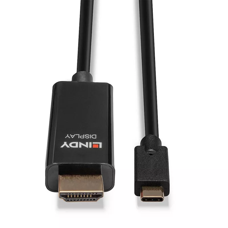Lindy 10m USB Type-C uz HDMI 4K60 Adaptera Kabelis ar HDR